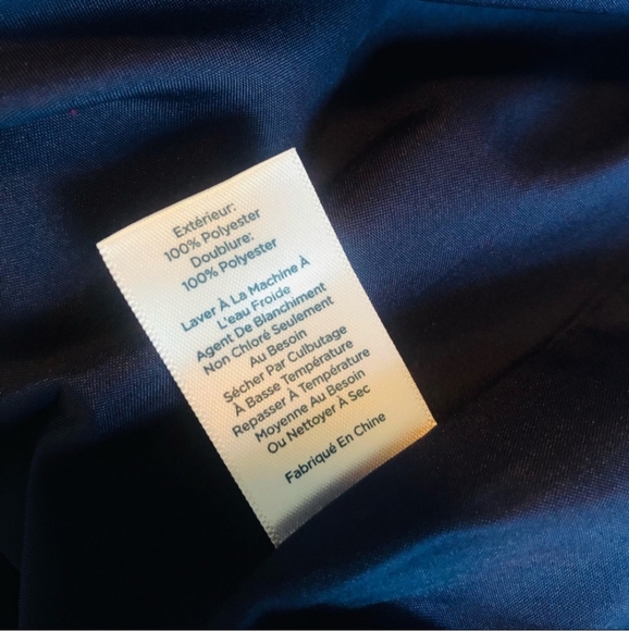 RSVP by Talbots sz 14 fall floral print navy pink lined dress with pockets - Picture 8 of 12